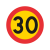F30 hastighetsbegränsning 30km/h