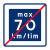 A8 Lågfartsväg upphör 70km/h